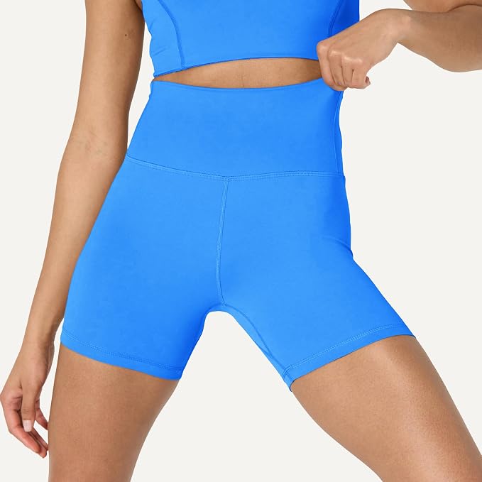 Amazon Essentials Women's Active FormFlex Buttery Soft High Waist Biker Shorts