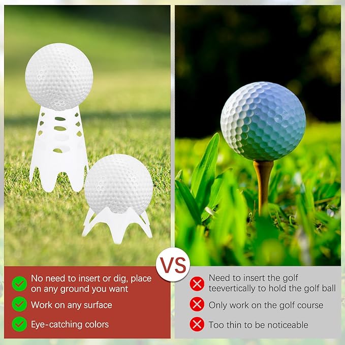 Golf Simulator Tees - Plastic Golf Tees Use for Home & Outdoor & Indoor Driving Range & Winter Turf