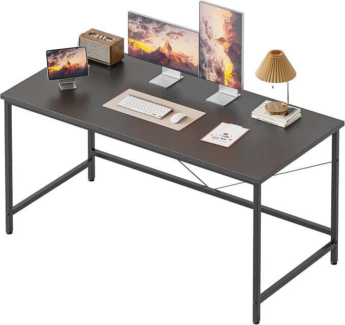 Mericonia 32x16 Inch Computer Desk, 0.6" Thick Small Office Table | Modern Simple Style, Small Study & Writing Table for Home Bedroom Work, Black