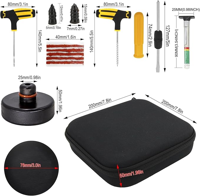 Lifting Jack Pad for Tesla Model 3/Y/S/X, 4PCS Rubber Jack Pad Adapter Pucks Tool Chassis Jack Point Pad Sturdy Adapter, Car Tire Repair Tool Kit with Storage Box