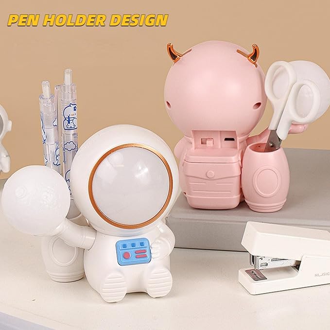 Cartoon Led Night Light for Kids with USB Rechargeable,Cute Birthday Gifts for Boys and Girls,Kawaii Room Decor Desk Accessories for Bedroom,Nursery Night Lamp for Baby (Pink)
