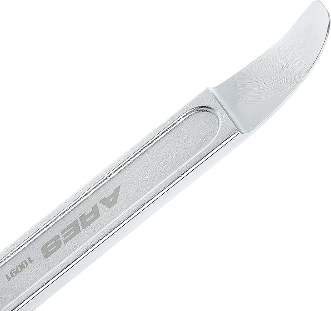 ARES 10091 - Mini Pry Bar Tool - Compact Panel/Trim Wedge - Durable Metal Pry Bar Easily Removes Trim, Paneling, Sheet Metal, Fasteners, and More - Compact Design Skin Wedge for Use in Confined Spaces