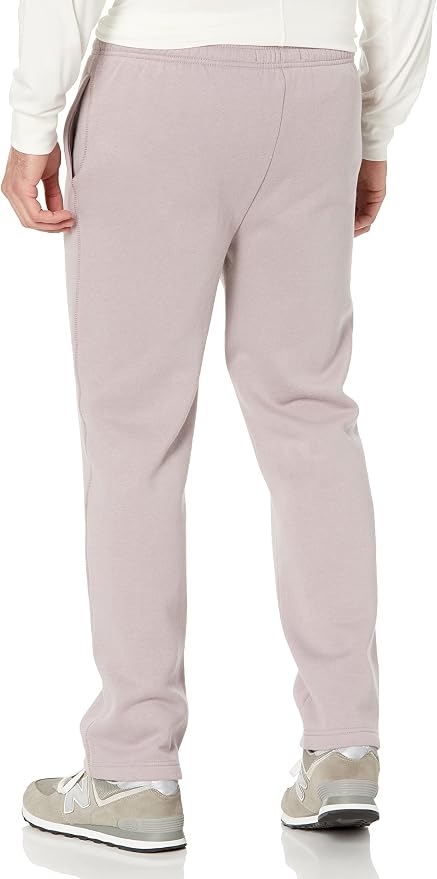 Amazon Essentials Men's Relaxed Straight Leg Fleece Open Bottom Sweatpant (Available in Big & Tall)