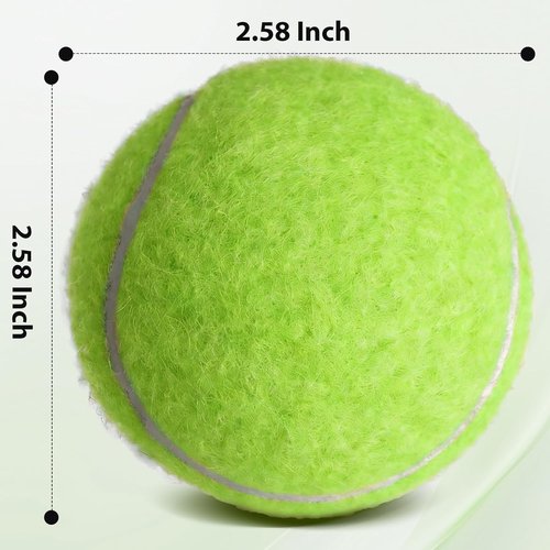 FURWEY Pressureless Tennis Balls - Bulk Pack for Beginners & Pets | Includes Mesh Transport Bag