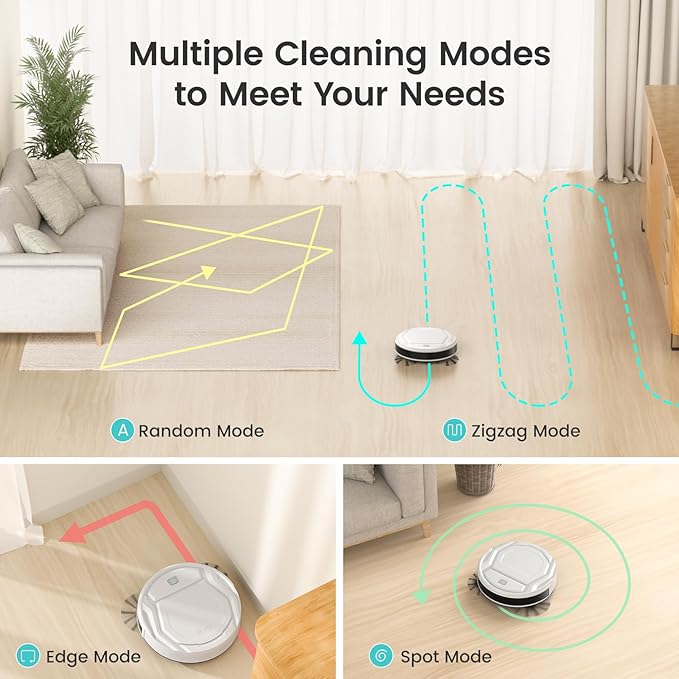 Lefant Robot Vacuums, 2200Pa Strong Suction, 120 Min Runtime