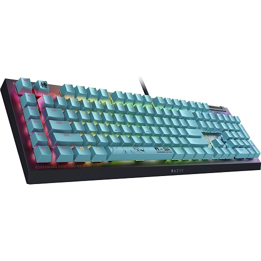 Razer BlackWidow V4 X Mechanical Gaming Keyboard, Zenless Zone Zero Edition | Green Switches Tactile & Clicky, 6 Macro Keys, Chroma RGB, Doubleshot ABS Keycaps, Sound Dampening & Stabilizers