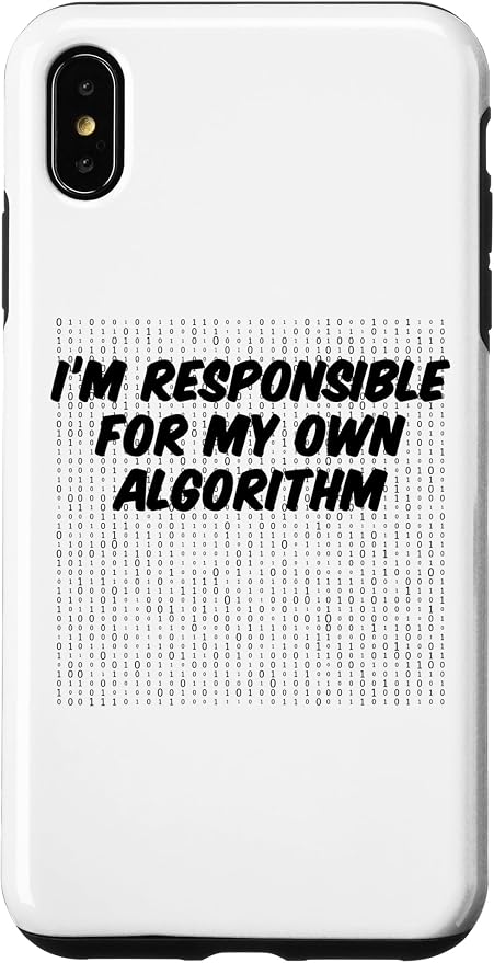 iPhone XS Max Binary Code Computer Algorithm AI Artificial Intelligence Case