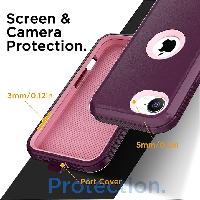 AICase for iPhone 17e/iPhone 16e Case 2026,Heavy Duty Drop Protection Full Body Rugged Shockproof/Drop Proof/Dust Proof Military Protective Tough Durable Cell Phone Cover for iPhone 17e/16e 6.1_4