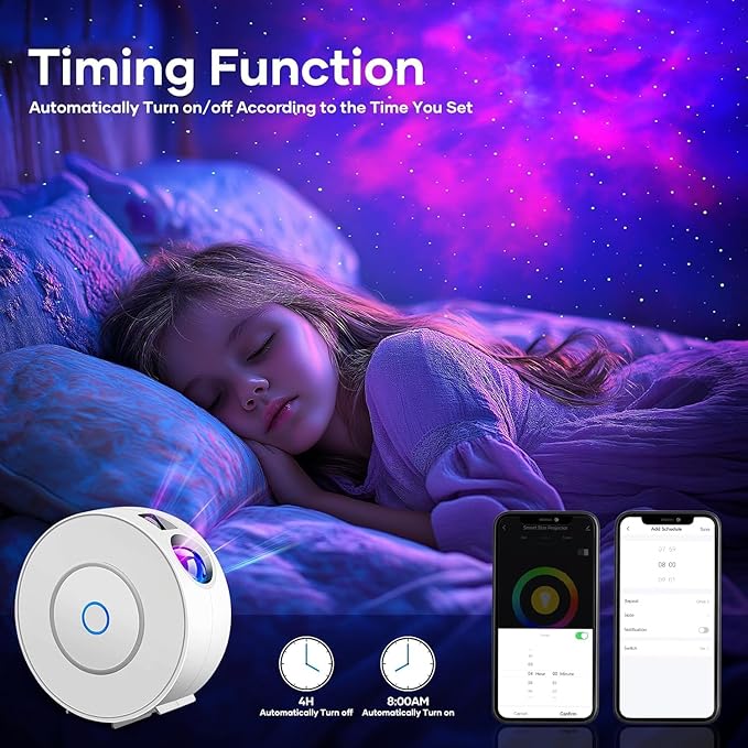 Galaxy Projector for Bedroom, Star Projector,Smart APP Memory Setting, Compatible with Alexa & Google Home, for Kids Adults Bedroom,Room Decor,Game Room,Party (Yellow Stars)