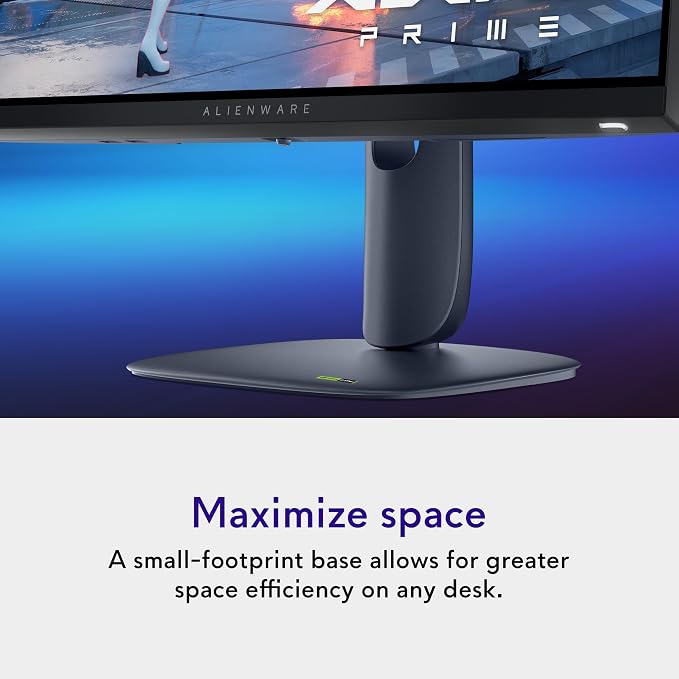 Alienware 24 Gaming Monitor AW2525HM, FHD IPS Panel, 320Hz, 0.5ms, G-SYNC | FreeSync Premium, 400 Nit Brightness, 1000:1 Contrast, 99% sRGB, Anti-Glare, USB Hub, Height Tilt Swivel, VESA 100x100