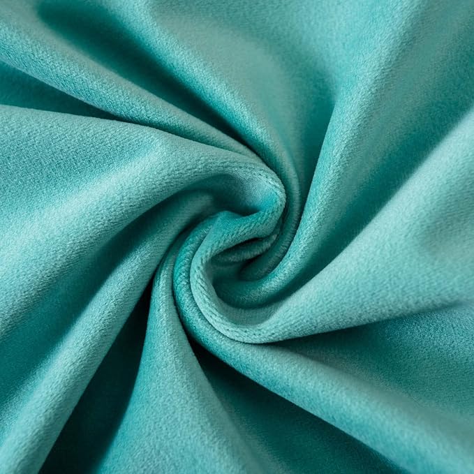 20x20 Decorative Velvet Throw Pillow Covers Set of 2 for Couch,Teal Green | Soft Cushion Cases with Invisible Zipper for Modern Sofa Bed Living Room Bedroom Home Decor