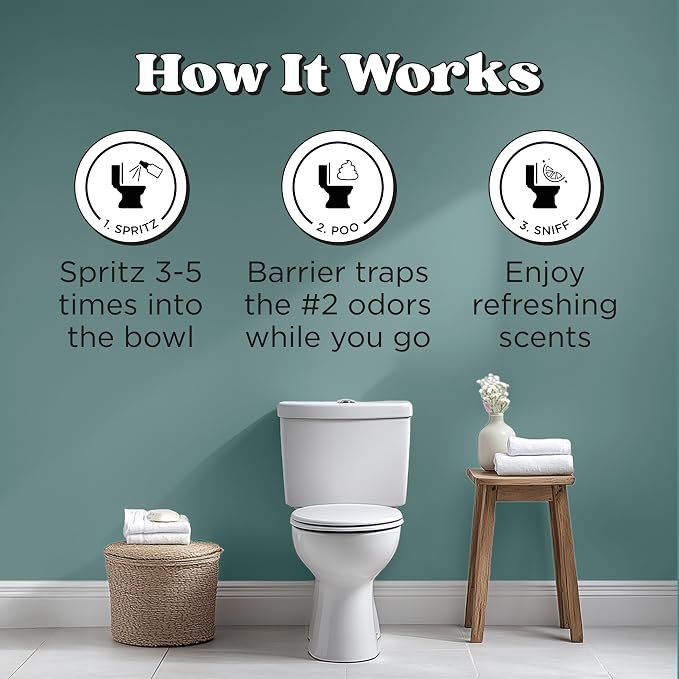 Poo-Pourri Cypress Woods Pocket Sprayer Before-You-Go Toilet Spray - Instantly Trap Bathroom Odor - Plant Based Ingredients & Essential Oils - No synthetic fragrance - Cypress, Pine, Fresh Air Scent