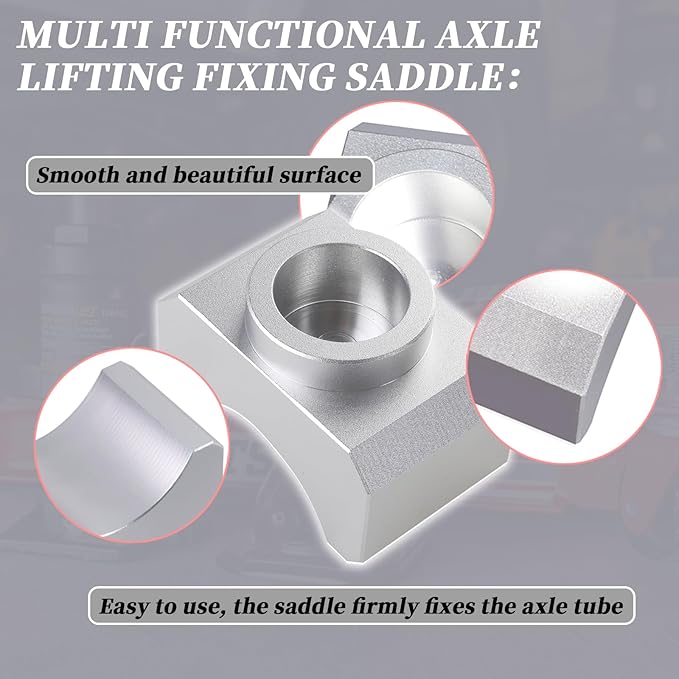 Jack Axle Adapter Lifting Saddle Suitable for 3-inch axle，Compatible with Bottle Jack Tools/Floor Jack Tools-Suitable for Jack Lifting Platforms of 1.5 inches or Smaller(Billet Aluminum)