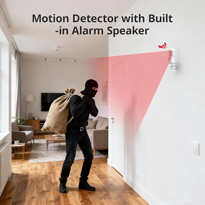 Alarm System for Home Security,WiFi+GSM/4G Compatible with Alexa Home Alarm System,17 Piece DIY Kit No Monthly Fees with Instant App Alerts,SOS Button,Smart Life or Tuya for Apartment,Kids Safety
