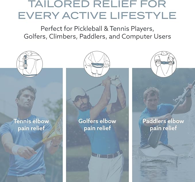PT Pro Tennis Elbow Trainer For Physical Therapy, Textured Grip, Elbow Pain Relief, Resistance Bar For Tendonitis And Golfer's Elbow, Improve Grip Strength, Pickleball Elbow And Golfer's Elbow, Gray