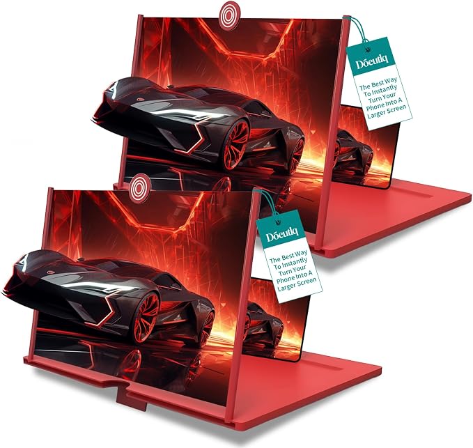 2pc Screen Magnifier Cell Phone Gifts for Men Tech Gadgets Amplifier Mobile Phone Tecnologia para Hombres Futuristic Amplificador De Pantalla para Celular Top Ten for iPhone Hi Def Big Screen