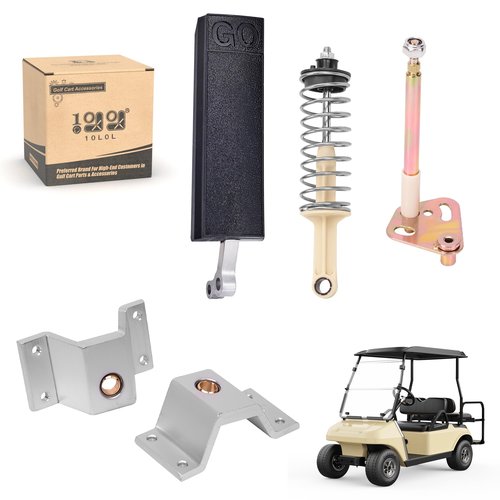 10L0L Golf Cart Accelerator Pedal Rebuild Kit for Club Car DS 1996-UP Electric & Gas, Accelerator Pedal Bracket Pivot Rod Assembly 1017696 103865101 1011694 102026001 101796201