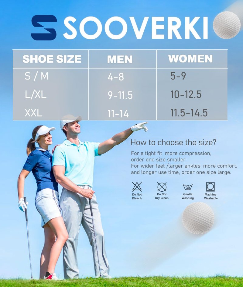 Sooverki Cushioned Cotton Ankle Compression Socks for Men Women 6 Pairs Wicking Low Cut Arch Support Plantar Fasciitis Socks Travel Runner Gifts