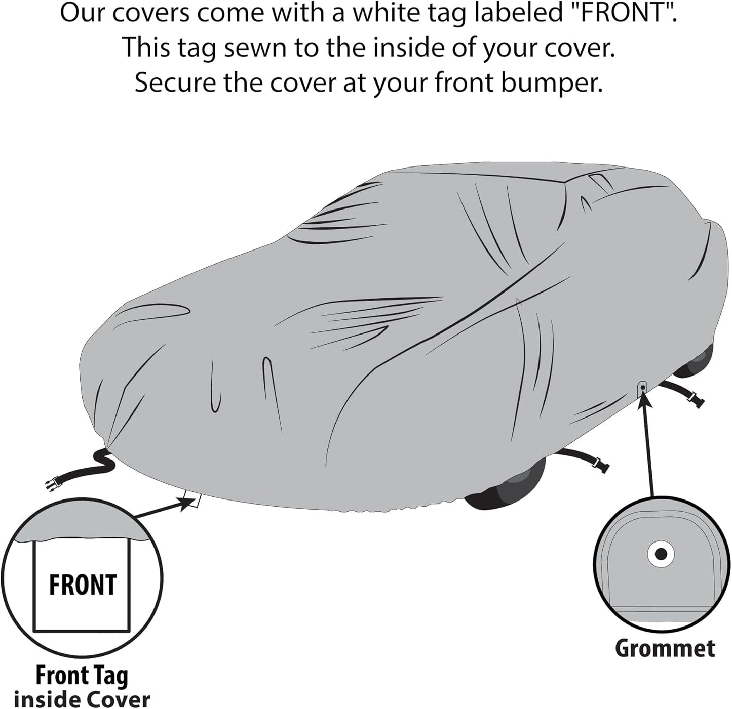 5 Layer Car Cover for Cadillac Series 60 Special 1936-1939, Semi Custom Fit Full Coverage Pollution, Dust, Sun, Snow, Rain, Hail All Weather Protection, Breathable