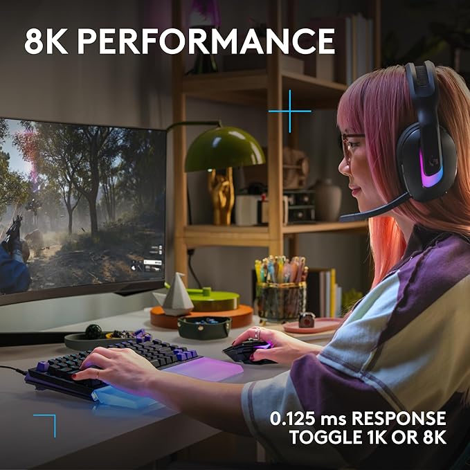 Logitech G512 X 75 TMR + Tactile Switch Mechanical Gaming Keyboard - Black | Hot-Swappable 9x TMR Rapid Trigger + Tactile Mechanical Switches, Gasket, PBT Keycaps, <8K, LIGHTSYNC RGB, for PC & Mac