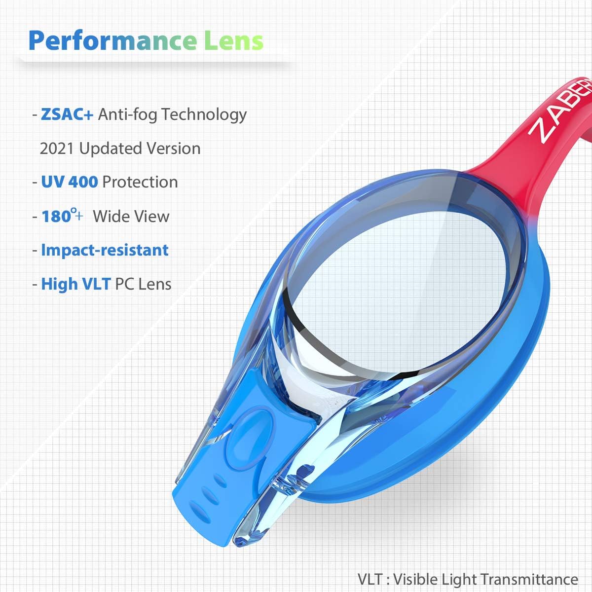 Skiennix K20 Swimming Goggles - Anti-Fog UV Protection for Kids Ages 3-10 | Includes Travel Bag