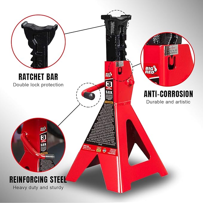 Big RED Car Jack Stands