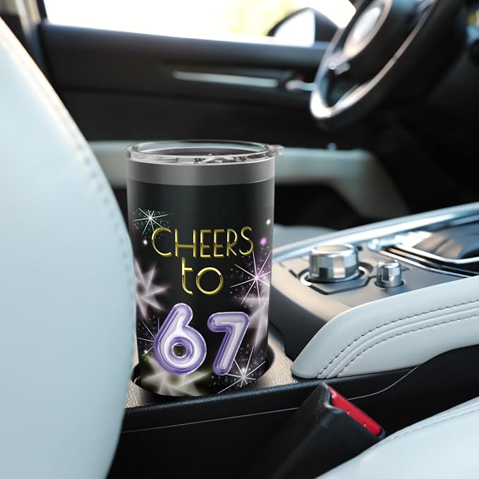 Happy New Year with a 6 7 Zoomer meme vibe. 2026 Countdown Stainless Steel Insulated Tumbler