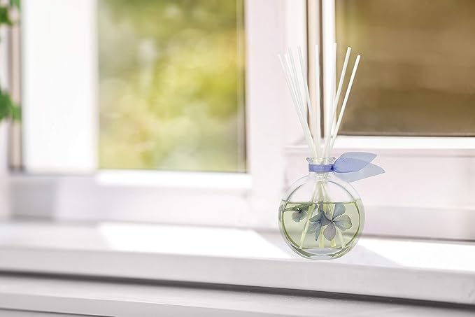 LOVSPA Reed Diffuser Set, English Garden Scented Oil Diffuser with Sticks, Home Fragrance Accessories for Bathroom Shelf Decor, Aroma Diffusers for Home or Office Desk, USA Made