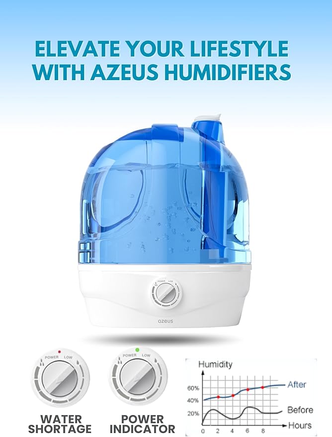 AZEUS humidifiers (white, trumpet)