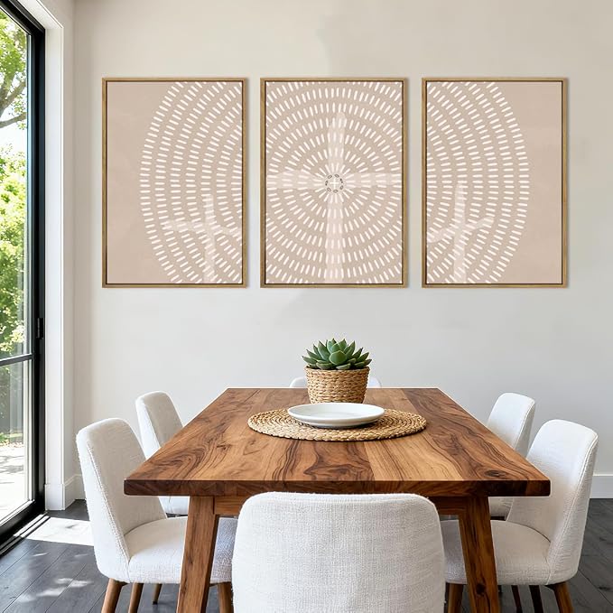 Christian Framed Canvas Wall Art Modern Jesus Wall Decor Abstract Wall Art Set of 3 Jesus Feeds The 5000Artwork for Living Room Bedroom Office 24x36 Inch