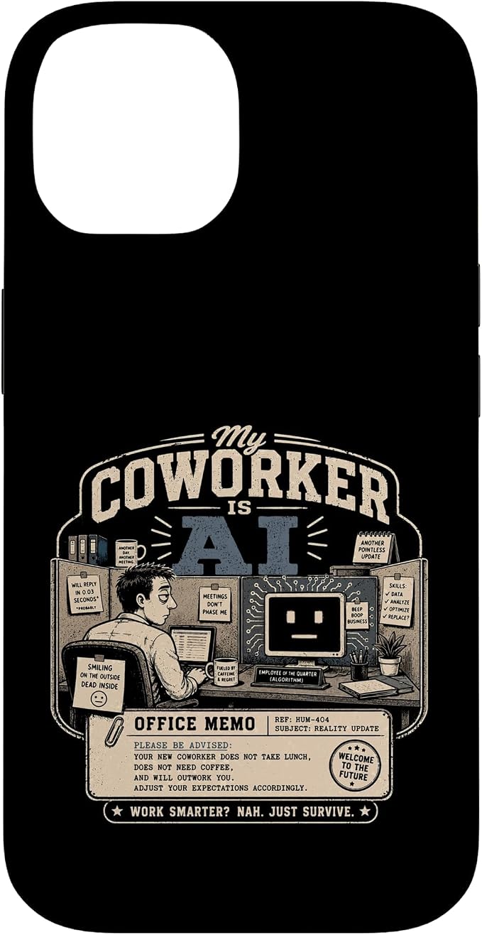 My Coworker is AI Office Humor Funny Workplace Replacement Case for iPhone 14