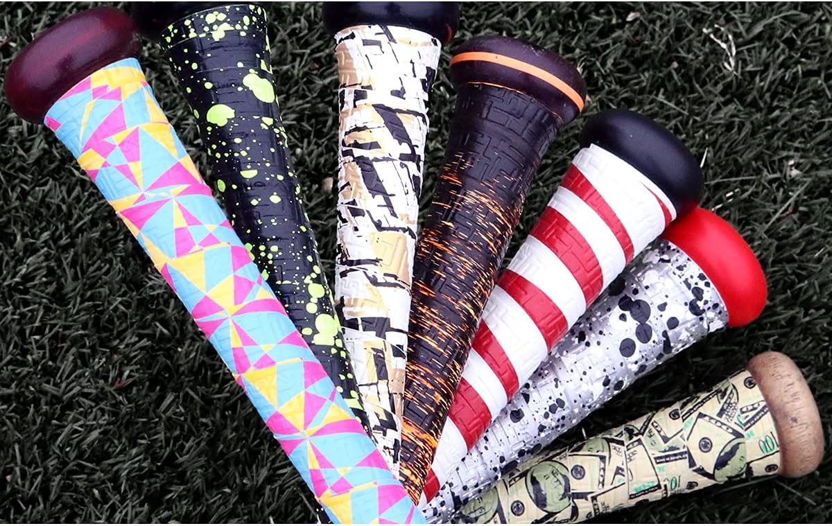 Vulcan Bat Grip - 0.50mm, 1.00mm, 1.75mm | Baseball & Softball | Multiple Color Options