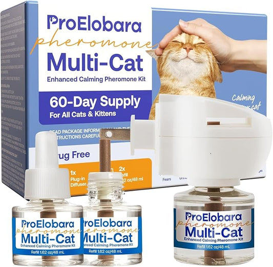 Cat Calming Pheromone Diffuser: Cat Calming Pheromones Diffusers - Reduces Stress & Anxiety with Calming Pheromones