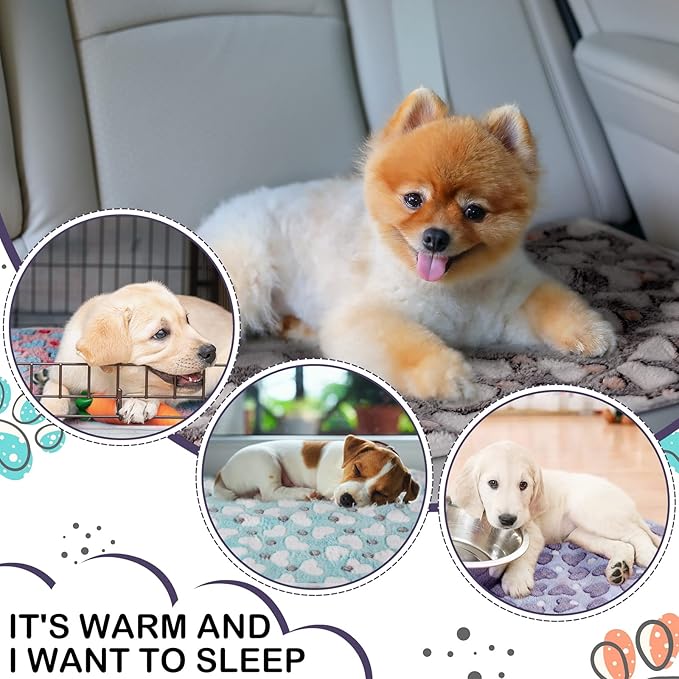 Tudomro 8 Pcs Guinea Pig Blankets Absorbent Washable Animal Fleece Bedding Cage Liners Waterproof Reusable Pet Pee Sleep Mat Pad Cover for Chinchilla Hamster Ferret(Heart,16 x 24 Inch)