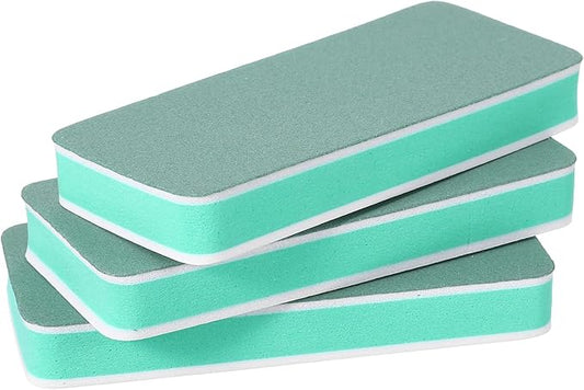 3Pack Aquarium Double Sided Sponge Brush, Aquarium Glass Cleaner Sponge, Algae Scrubber Pad for Glass Aquariums, Dual Sided Surface Buildew Remover, Aquariums Cleaning Tools (3.5"x1.54"x0.51")