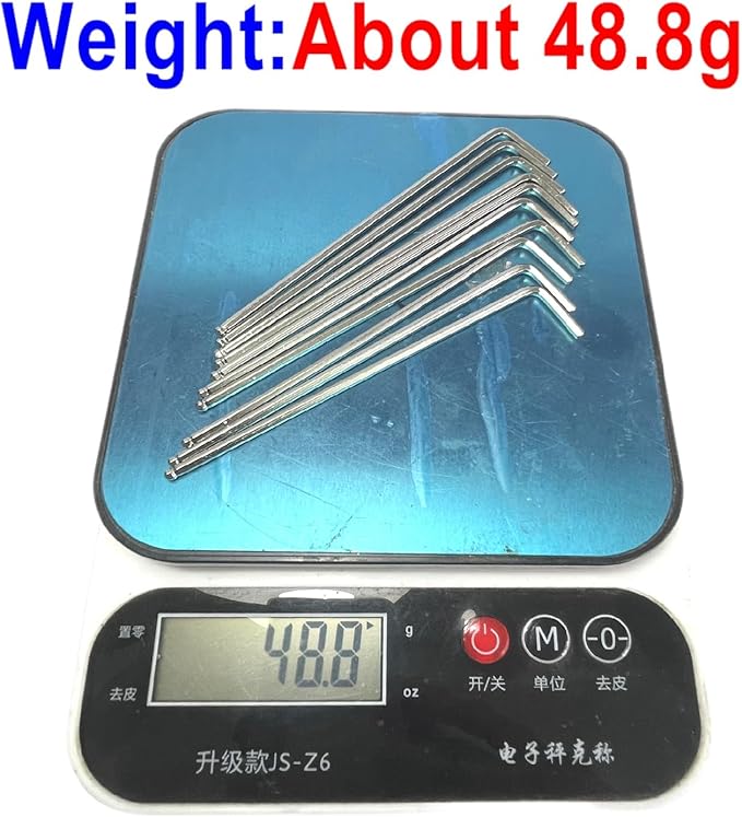 10pcs 2.5mm Ball End Allen Wrench sets,2.5mm Hex Key Wrench set,2.5mm ball end Hex Driver allen key Door Key L Shaped hex wrench set with Long Arm 107mm lengh.2.5mm ball end hex wrench