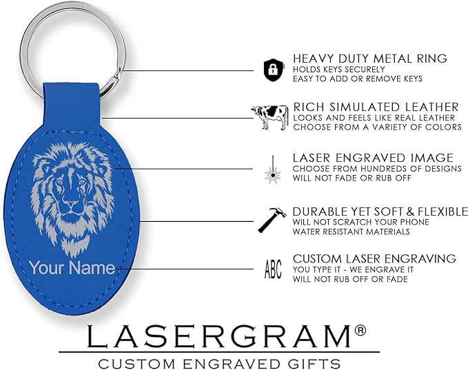 LaserGram Oval Keychain, Sunflowers, Personalized Engraving Included