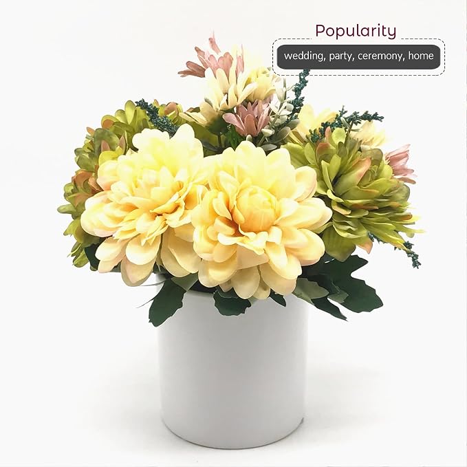 WGVI Matte White Ceramic Cylinder Vase Width 5.5" Height 5", Flower Arrangements, Candle Holder, Terrarium Planter Pot, Storage Container Organizer, Pen Brush Holder, Tabletop Decor, Bulk, 6 Pcs