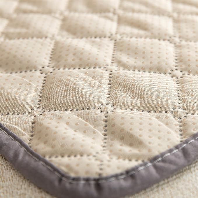 GIBZ Water Resistant Dog Bed Blanket Cover Large Anti Slip Pet Furniture Protector Washable Cat Quilted Mat for Couch, Coffee, 170x210cm
