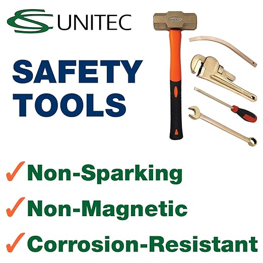 CS Unitec | Non-Sparking & Non-Magnetic Aluminum Bronze Socket Wrench Set |16pc 3/4 inch Drive Socket Set 1-5/16 to 2 inch,EX1540-KIT A