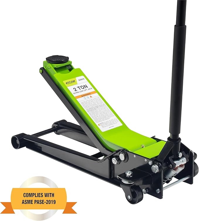 ARCAN 2-Ton (4,000 lb.) Steel Extra Long Reach Low Profile Floor Jack, 2.75 in. to 24 in. Lift Range, Model A20016