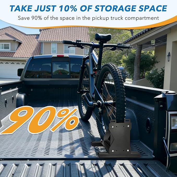 Heavy Duty Motorcycle & Bike Wheel Chock Stand, Adjustable Range for 1" to 4.3" Width Tires, Dual-Use Parking Rack for Garage Storage Pickup Truck Fit for Most Tire Size 16"-29" Wheels