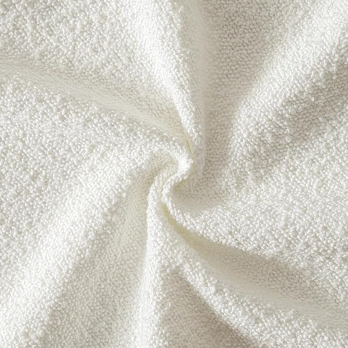 MIULEE 20x20 Decorative Lumbar Boucle Couch Pillow Covers White | Set of 2 Textured Neutral Throw Pillow Covers, Accent Solid Pillowcases, Sofa Living Room Home Decor