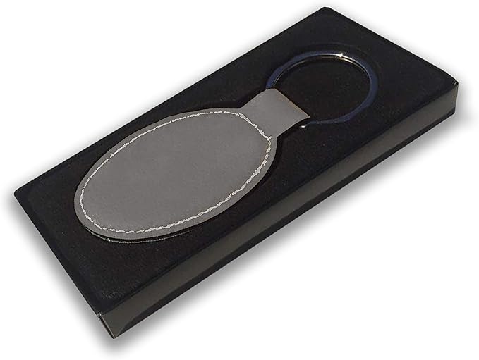 LaserGram Oval Keychain, Disc Golf, Personalized Engraving Included