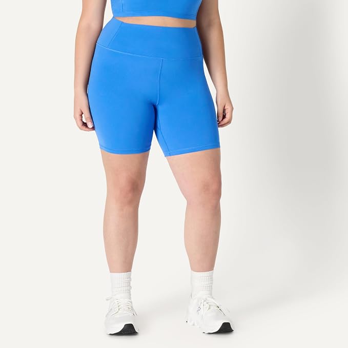 Amazon Essentials Women's Active FormFlex Buttery Soft High Waist Biker Shorts