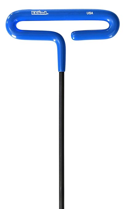 EKLIND 55168 Cushion Grip Hex T-Key allen wrench - 8pc set Metric MM sizes 2-10 (6In shaft)