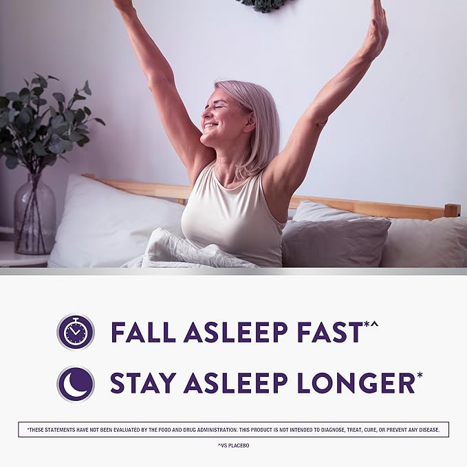 ZzzQuil Pure Zzzs Complete Sleep, Melatonin 10mg, L-Theanine, GABA, with Ashwagandha, and Magnesium, Melatonin Sleep Aid, 100 Count