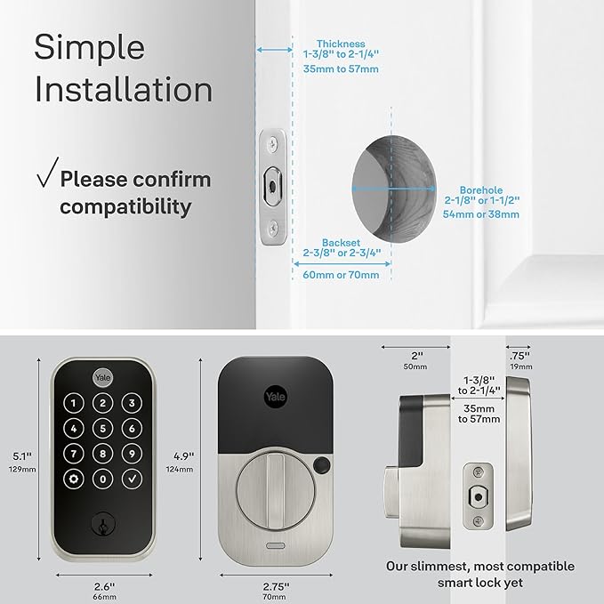Yale Assure Lock 2 Touch with Z-Wave - Fingerprint Smart Lock in Black