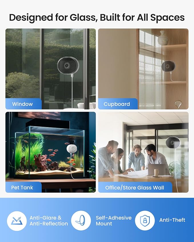 ZOSI C680 2K Window Security Camera with Full Color Night Vision, 3MP Indoor Plug-in WiFi Camera for Home Security, AI Human Vehicle Detection, 2.4/5GHz WiFi, 24/7 Recording, 2 Way Talk, Easy Install