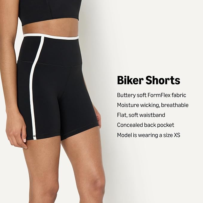 Amazon Essentials Women's Active FormFlex Buttery Soft High Waist Biker Shorts